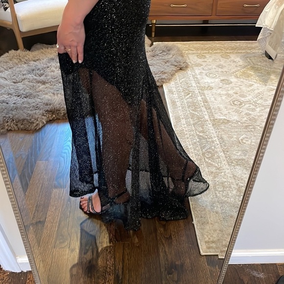 Vintage Ralph Lauren Metallic Mesh Mermaid Dress - Picture 7 of 16